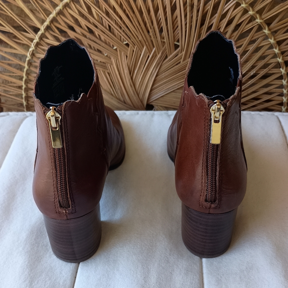Lands' End Lands'end Women's Heeled Scallop Booties_8.5 - Picture 7 of 8